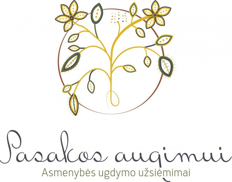 Kai senovės vaizdiniai į nūdieną prabyla: naujas sumanymo „Pasakos augimui. Asmenybės ugdymo užsiėmimai“ logotipas ir jo įgyvendintojas grafikos dizaineris Deividas Saltonas