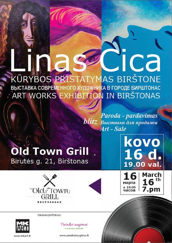 Linas Cica. Kūrybos darbų pristatymas Birštone
